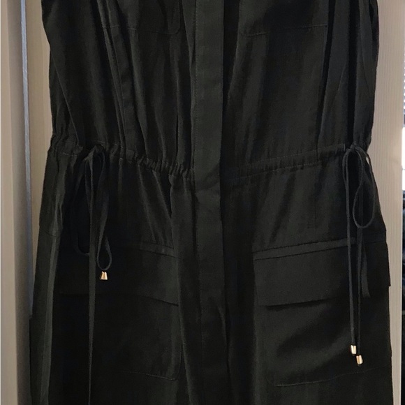 Ann Taylor Sleeveless Shirt Dress in Olive Green NWT - Picture 6 of 6